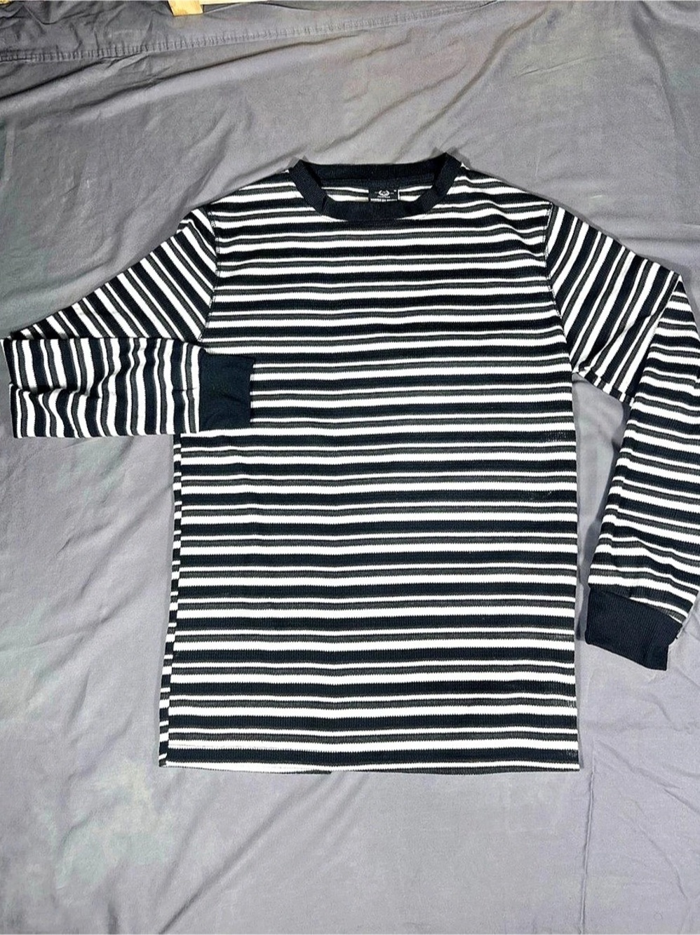 Brooklyn Supply Co. Men's Striped Long Sleeve Tee Size Medium